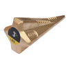 Lightweight 3.5 lb wood splitting wedge with a unique four-sided diamond shape and pointed end for easy splitting, featured in Farm, Garden & Tool and Axes collections.