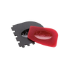 Set of two durable polycarbonate pan scrapers in black and red, designed for easy cast iron cleanup, perfect for Kitchen & Food, Cookware, Cast Iron, Best Sellers, and Promo Eligible collections.