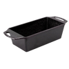 Rectangular cast iron loaf pan with dual handles, seasoned for even heat distribution and retention, handcrafted in USA, ideal for Kitchen & Food and Cast Iron cookware collections.