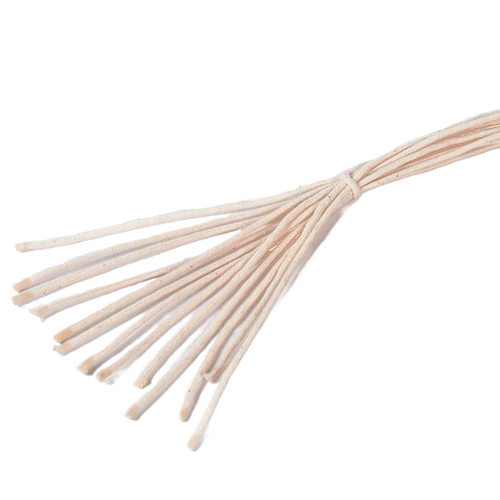 Bundle of handcrafted braided cotton round wicks for oil lamps, made in USA, suitable for Lamps & Lighting, Olive Oil Lamps, Parts and Accessories, and Best Sellers collections.