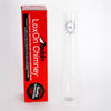 Tall clear glass chimney designed for oil lamps, shown next to red packaging with bold white and black lettering, suitable for Lamps & Lighting, Parts and Accessories, Chimneys and Globes, Best Sellers, and Promo Eligible collections.