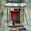 Close-up of a stainless steel radiator with perforated design glowing red from heat within a Petromax lamp, part of Lamps & Lighting, Parts and Accessories, Other Parts, and Best Sellers collections.