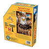 Box showing completed eagle-shaped 550-piece puzzle being assembled by children, featuring unique border and educational fun facts, ideal for Toys, Children's Toys, Games and Puzzles, and Best Sellers collections.