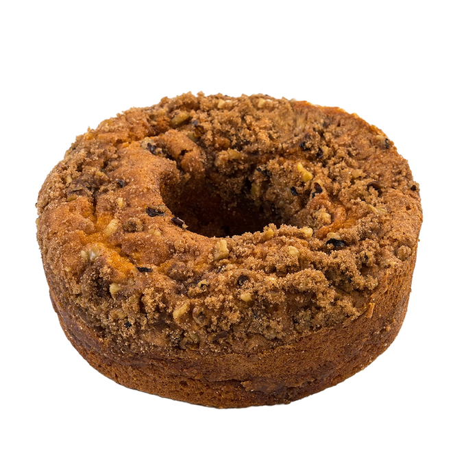 Handcrafted butterscotch coffee cake with a crumbly streusel topping and crunchy walnuts, made in USA, perfect for Kitchen & Food, Snacks and Sweets, and Best Sellers collections.