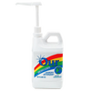 White 64-ounce jug of lemon fresh liquid laundry detergent with pump dispenser, featuring eco-friendly formula made in USA, ideal for Home & Decor, Laundry Supplies, and Best Sellers collections.