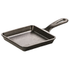 5-inch square cast iron skillet with integrated handle, handcrafted and made in USA, ideal for small meals and versatile cooking in Camping, Kitchen & Food, and Cast Iron collections.