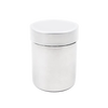Compact stainless steel shaker with a fine mesh top and twist-lock plastic lid, ideal for delicately sprinkling powders; perfect for Kitchen Gadgets, Cooking Helpers, and Dinnerware collections.