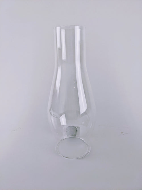 Clear handcrafted glass chimney with 2-5/8" base diameter, designed for oil lamps, part of Lamps & Lighting, Parts and Accessories, Chimneys and Globes, Best Sellers, and Promo Eligible collections.