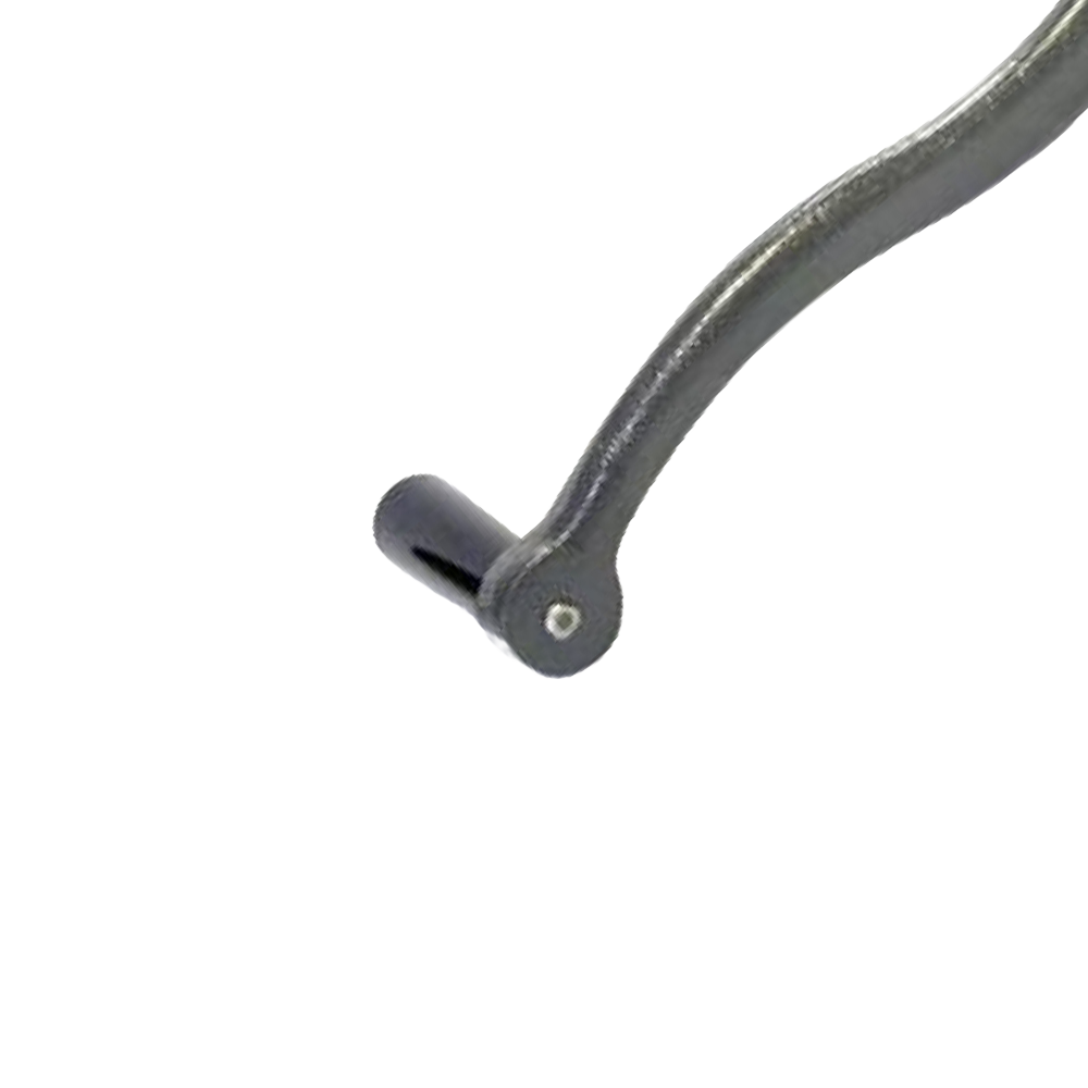 Handcrafted metal hand crank with a smooth wooden knob, designed for specialty butchering equipment, made in USA, suitable for Kitchen & Food, Specialty Equipment, and USA Made collections.