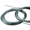 Two coils of sturdy 19-strand galvanized wire cable with a silver vinyl coating, designed for durable use in Home & Decor, Laundry Supplies, and Clothesline Accessories collections.