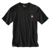 Heavyweight black short-sleeve pocket t-shirt with rib-knit crewneck and loose fit, designed for durability and comfort, featured in Clothing and Accessories, Best Sellers, and Promo Eligible collections.