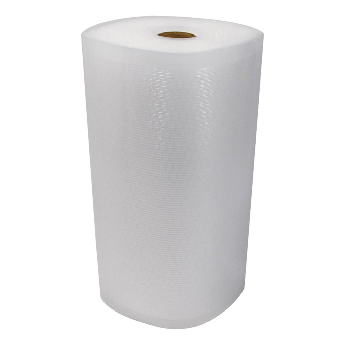 Heavy-duty vacuum sealer bag roll with polyethylene mesh layer, ideal for food preservation, freezing, and kitchen use, featured in Best Sellers and Promo Eligible collections.