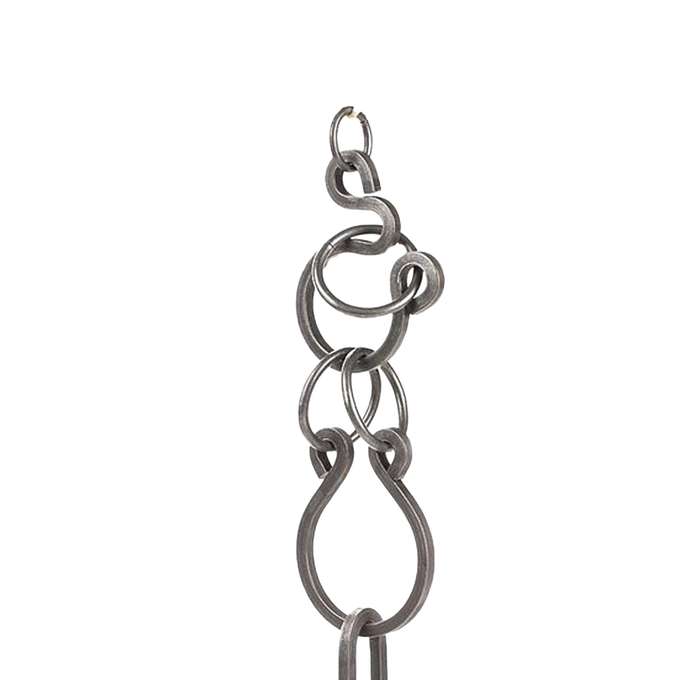 Handcrafted metal brain teaser puzzle featuring interconnected curved and circular links in a challenging design, made in USA, ideal for Toys, Books & Games, USA Made, Games and Puzzles, Best Sellers, and Promo Eligible collections.