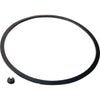 Black replacement sealing ring and pressure release valve for Presto pressure cookers, essential for safe food preservation and canning in kitchen and food collections.