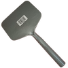 Solid forged carbon steel hoe head with powder-coated finish for rust resistance, designed for weeding and cultivating, ideal for farm, garden, and digging tasks.