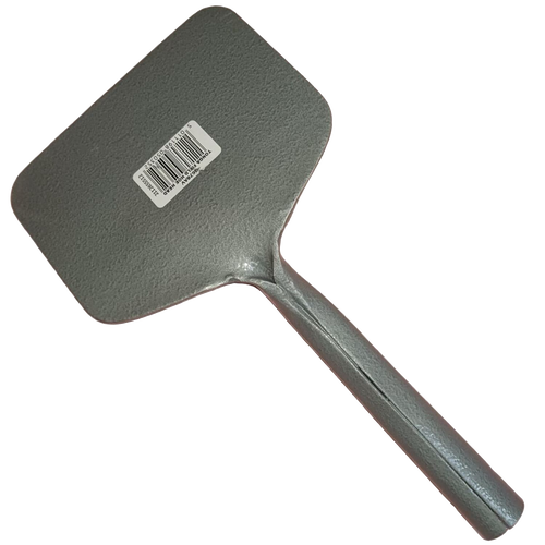 Solid forged carbon steel hoe head with powder-coated finish for rust resistance, designed for weeding and cultivating, ideal for farm, garden, and digging tasks.