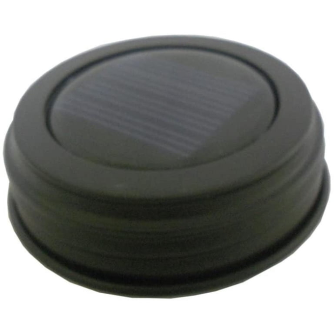 Solar Light Jar Lid - Rustic Brown
