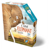 Box of a unique elephant head-shaped jigsaw puzzle with 300 pieces, featuring educational fun facts, designed for children 10 and older, ideal for Toys, Games, and Puzzles collections.