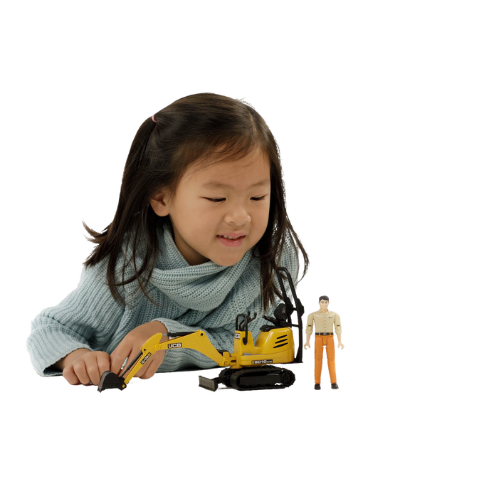Bruder Toys JCB 8010 CTS Micro Excavator with Worker