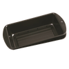 Dark non-stick loaf pan with perforated inner tray for draining fat, designed for healthier meatloaf cooking, ideal for Kitchen & Food, Cookware, and Baking Supplies collections.