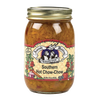 Jar of handcrafted Southern Hot Chow-Chow relish with a gold lid, made in USA, featured in Kitchen & Food, Food, Pantry, USA Made, Best Sellers, and Promo Eligible collections.