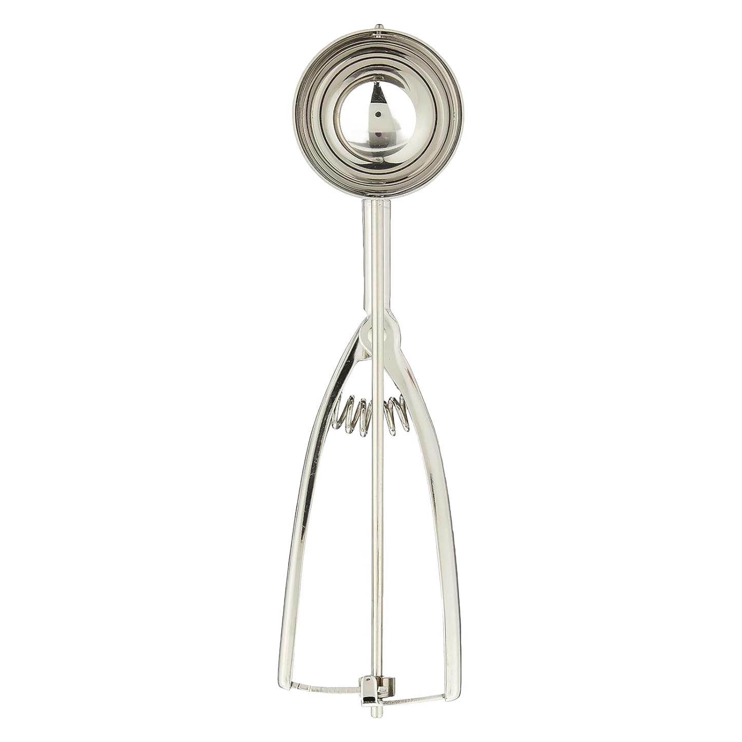 Handcrafted stainless steel scoop with spring mechanism for consistent, mess-free scooping, perfect for Kitchen & Food, Cookware, Baking Supplies, Kitchen Gadgets, and Best Sellers collections.