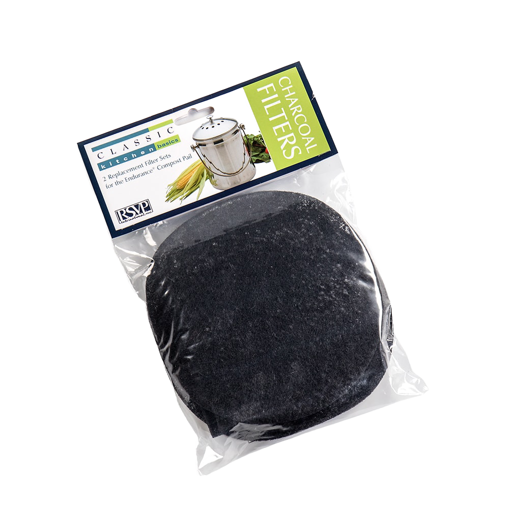 Pack of charcoal replacement filters for compost pails, designed to keep odors contained, ideal for Farm, Garden & Tool, Composting, Garden Accessories, Best Sellers, and Promo Eligible collections.