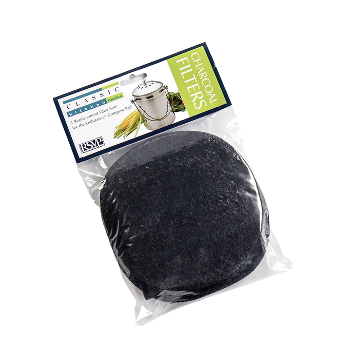 Pack of charcoal replacement filters for compost pails, designed to keep odors contained, ideal for Farm, Garden & Tool, Composting, Garden Accessories, Best Sellers, and Promo Eligible collections.