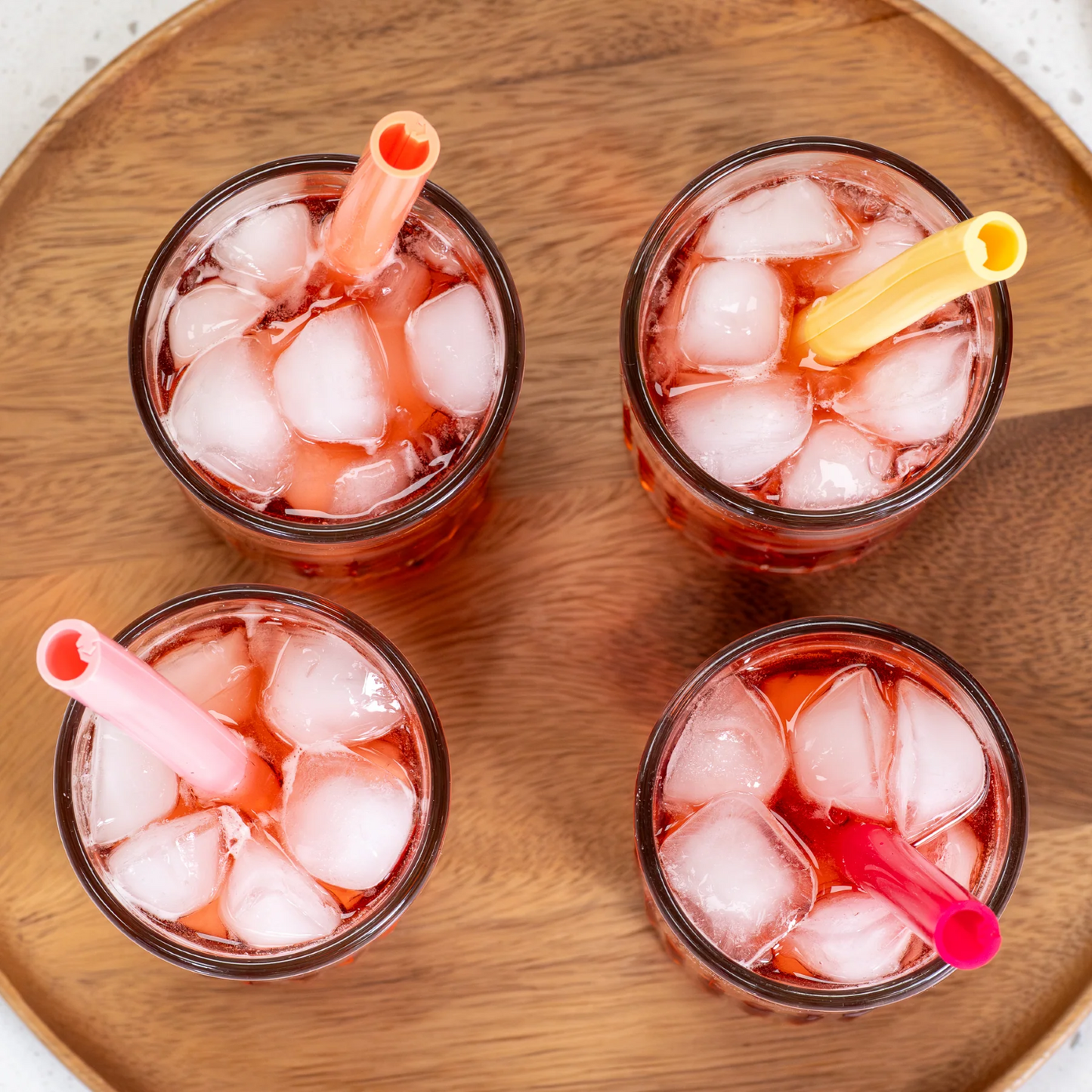 NutriMill Reusable Extra-Wide Silicone Straws - Set of 4