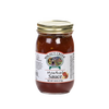 Glass jar of handcrafted meatloaf sauce with golden lid, made in USA, featuring rich tomato and spice blend, perfect for Kitchen & Food, Pantry, and Best Sellers collections.