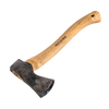 Hand-forged hatchet with razor-sharp steel head and smooth wooden handle, designed for camping, wood cutting, and outdoor tasks in Farm, Garden & Tool and Knives & Axes collections.