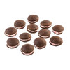 Twelve handcrafted chocolate whoopie pies with fluffy peppermint cream filling, made in the USA, perfect for Kitchen & Food, Snacks and Sweets, and Best Sellers collections.