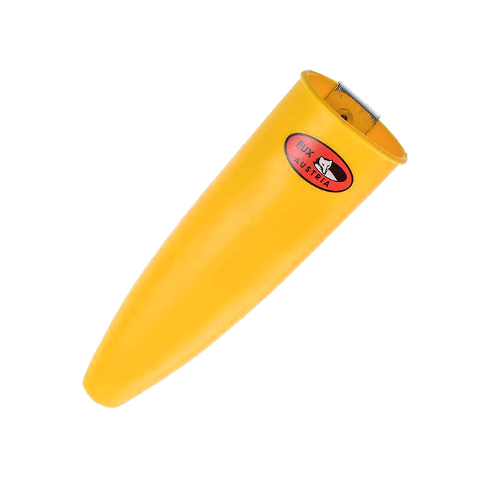 Durable yellow plastic whetstone holder with watertight design, ideal for keeping sharpening stones moist, featured in Farm, Garden & Tool and Lawncare collections.