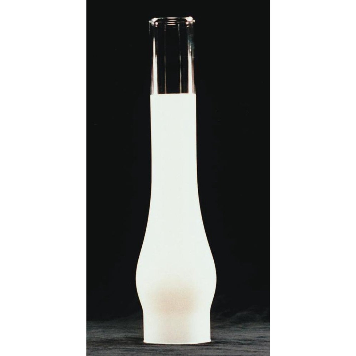 Tall clear glass lamp chimney with a 2-7/8 inch base and bulbous midsection, designed for Lamps & Lighting, Parts and Accessories, Chimneys and Globes, Best Sellers, and Promo Eligible collections.