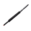 Long black coil cleaning brush with tapered bristles and turned handle, designed for effective dust removal from refrigerator coils, part of USA Made and Household Cleaning collections.