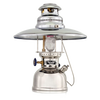 Polished metal top reflector installed on a classic petromax pressure lamp, designed to enhance and direct light downward, suitable for lamps & lighting and best sellers collections.