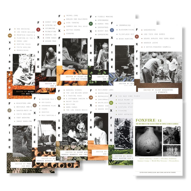 Complete set of handcrafted heritage books featuring Appalachian traditions and skills, ideal for heritage, lifestyle, and best-selling book collections.