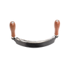 Handcrafted curved draw shave with sharpened 10-inch blade and ergonomic wood handles, designed for efficient wood shaving, ideal for Farm, Garden & Tool, Knives & Axes, and Wood Cutting collections.