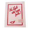 Paperback booklet titled "The Light that never fails!" with bold red lettering and a simple frame design, part of heritage and lifestyle books collection.