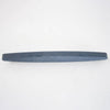 Elliptical-shaped gray silicon carbide whetstone with 150 grit for sharpening scythe blades and gardening tools, part of Farm, Garden & Tool and Lawncare collections.