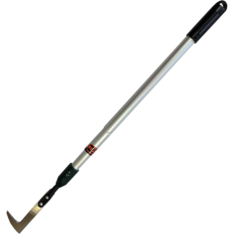 Telescoping garden knife with a metal blade and adjustable handle for easy removal of weeds and moss from patios and rockeries, suitable for Farm, Garden & Tool and Lawncare collections.