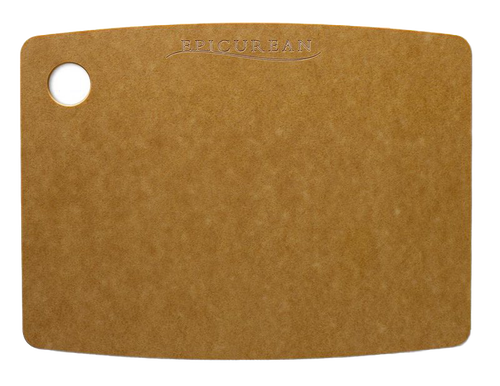Lightweight, maintenance-free pressed paper cutting board with utility hanging hole, 1/4 inch thick, handcrafted in the USA, featured in Kitchen & Food, Best Sellers, and Food Prep collections.