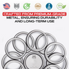 FORJARS Canning Bands for Regular or Wide Mouth Jars (100-Pack)