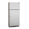 Tall white gas refrigerator with separate freezer compartment and bottom control panel, designed for efficient kitchen use and part of best-selling appliance collections.