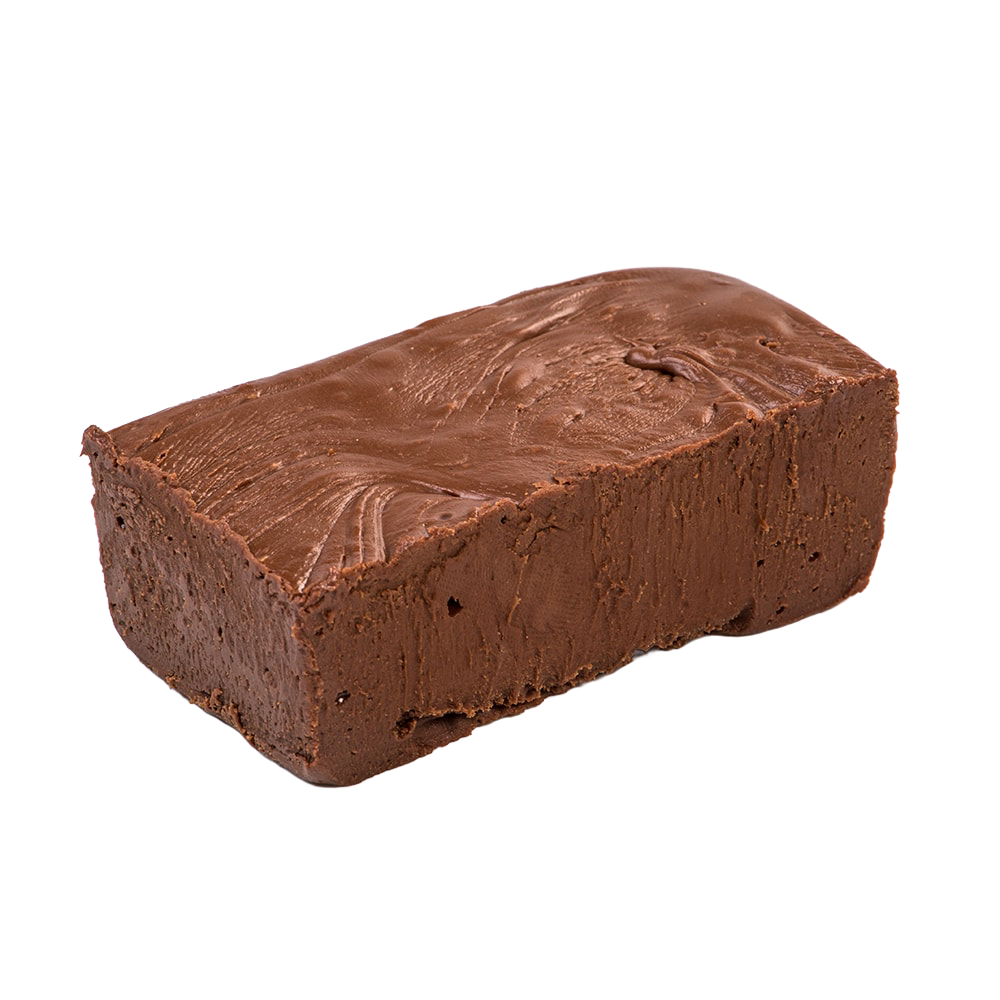 Single handcrafted rich chocolate fudge piece with a smooth, creamy texture, featured in Kitchen & Food, Food, Snacks and Sweets, USA Made, Best Sellers, and Promo Eligible collections.