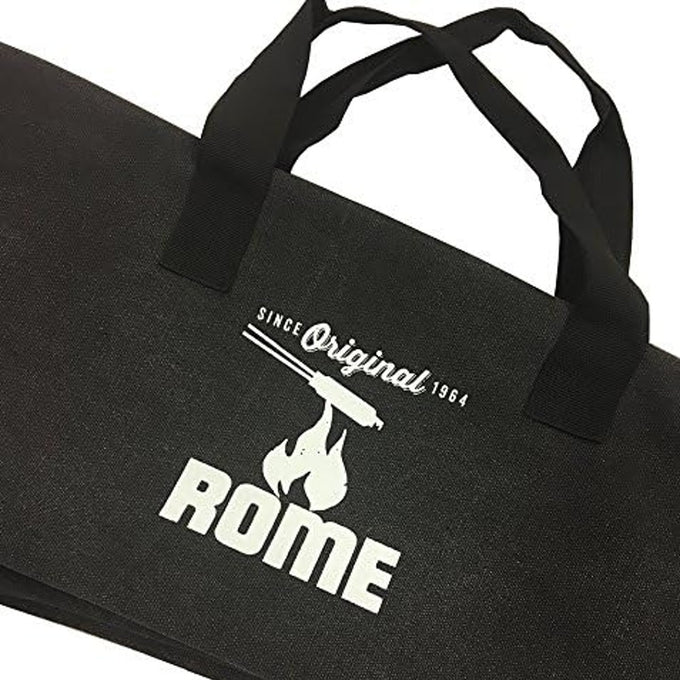 Durable canvas carrying bag with zip closure and sturdy handles, handcrafted for storing up to six pie irons, ideal for Farm, Garden & Tool, Camping, Best Sellers, and Promo Eligible collections.