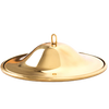 Polished solid brass hanging smoke bell with top loop, handcrafted replacement part for lamps, ideal for Lamps & Lighting, Parts and Accessories, Shade Rings and Holders, Best Sellers, and Promo Eligible collections.