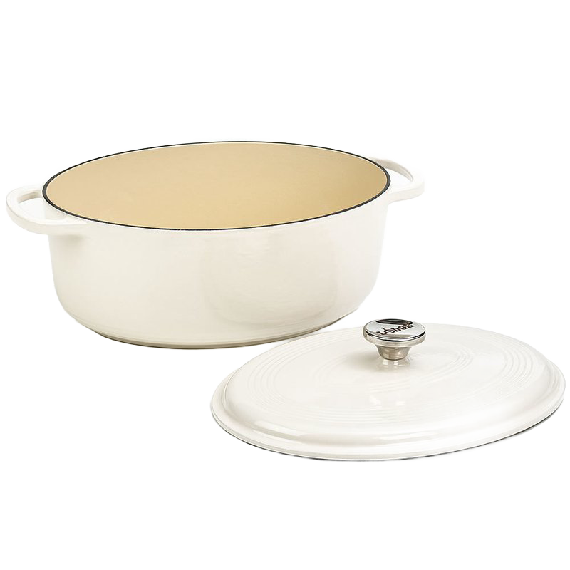 Lodge Enameled Cast Iron 7 Qt Oval Dutch Oven
