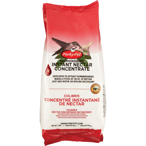 Package of instant nectar concentrate with red and white design featuring a hummingbird image, suitable for farm, garden & tool, animal care, best sellers, and promo eligible collections.