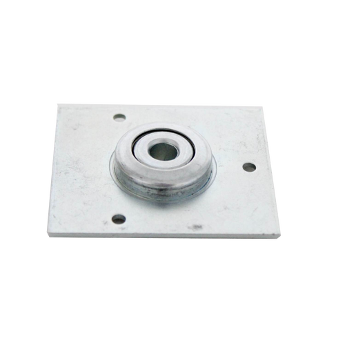 Handcrafted metal replacement ball bearing mounted on a square plate, designed for farm and garden pest control tools, featured in Best Sellers and Promo Eligible collections.